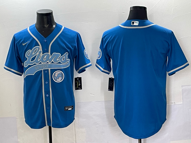 Men 2025 Detroit Lions blank blue 2025 Nike Limited NFL Jersey 007